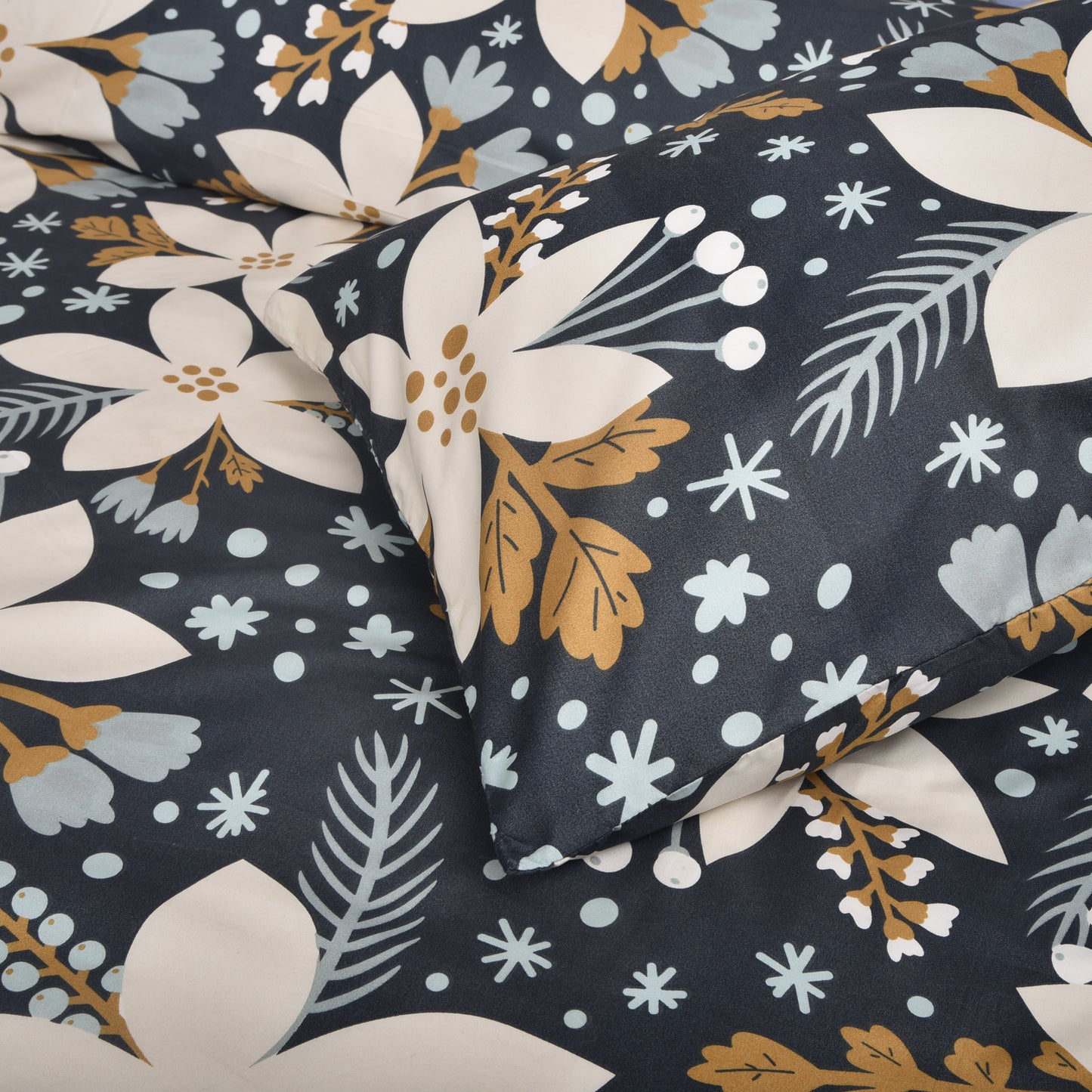 Elegant Floral Printed Bedsheet Set – Soft Premium Bedding