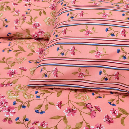 Blush Bloom Floral Bedsheet Set – Soft Pink Printed Bedding